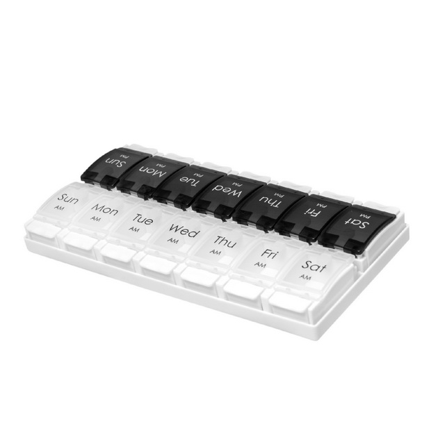 Push Button AM/PM 7 Days Pill Dispenser